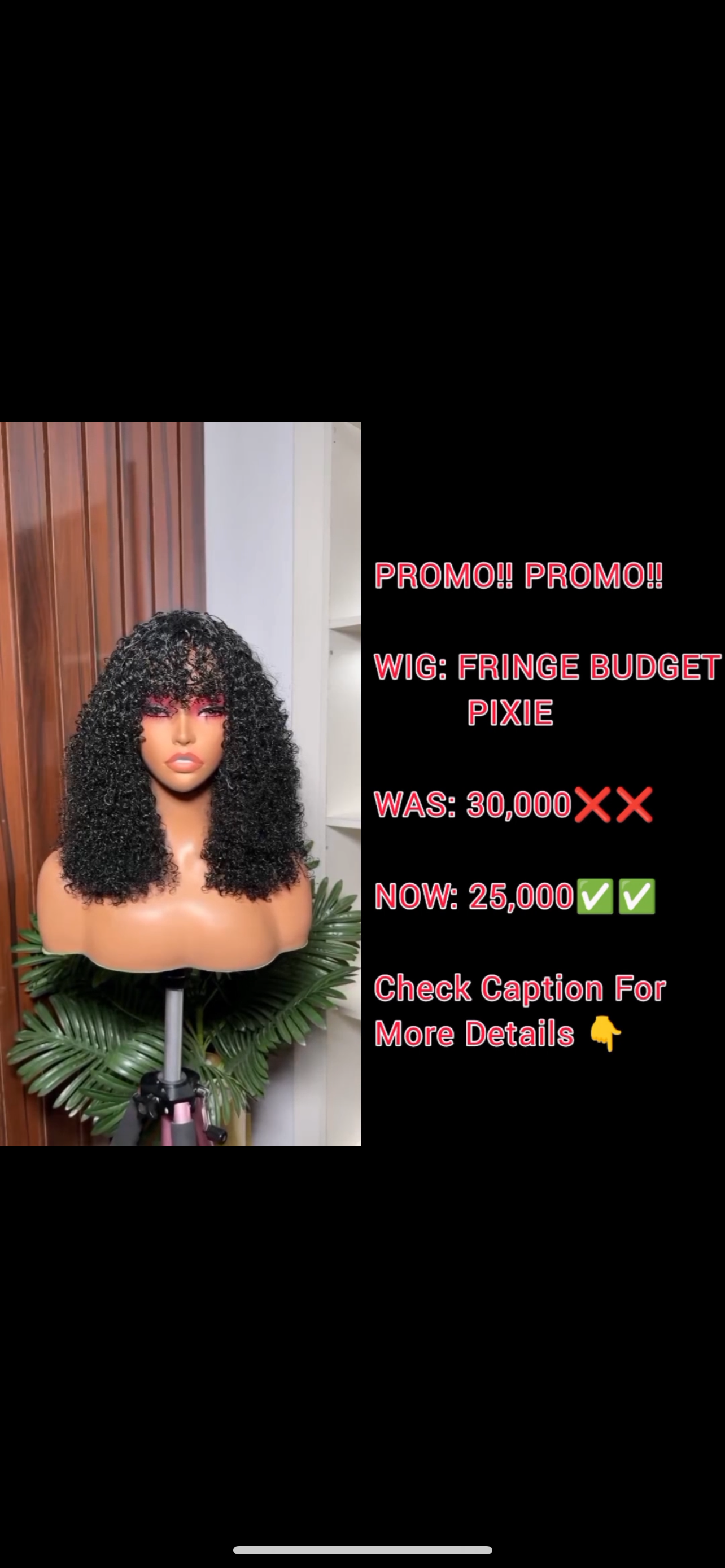 WIG: FRINGE BUDGET PIXIE